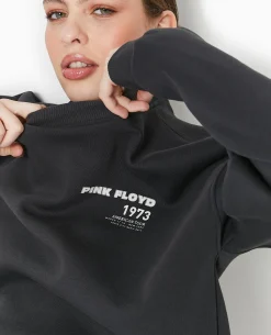 Sweat Col Rond PINK FLOYD - Gris Foncé