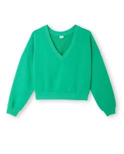 Sweat Grand Col V - Vert