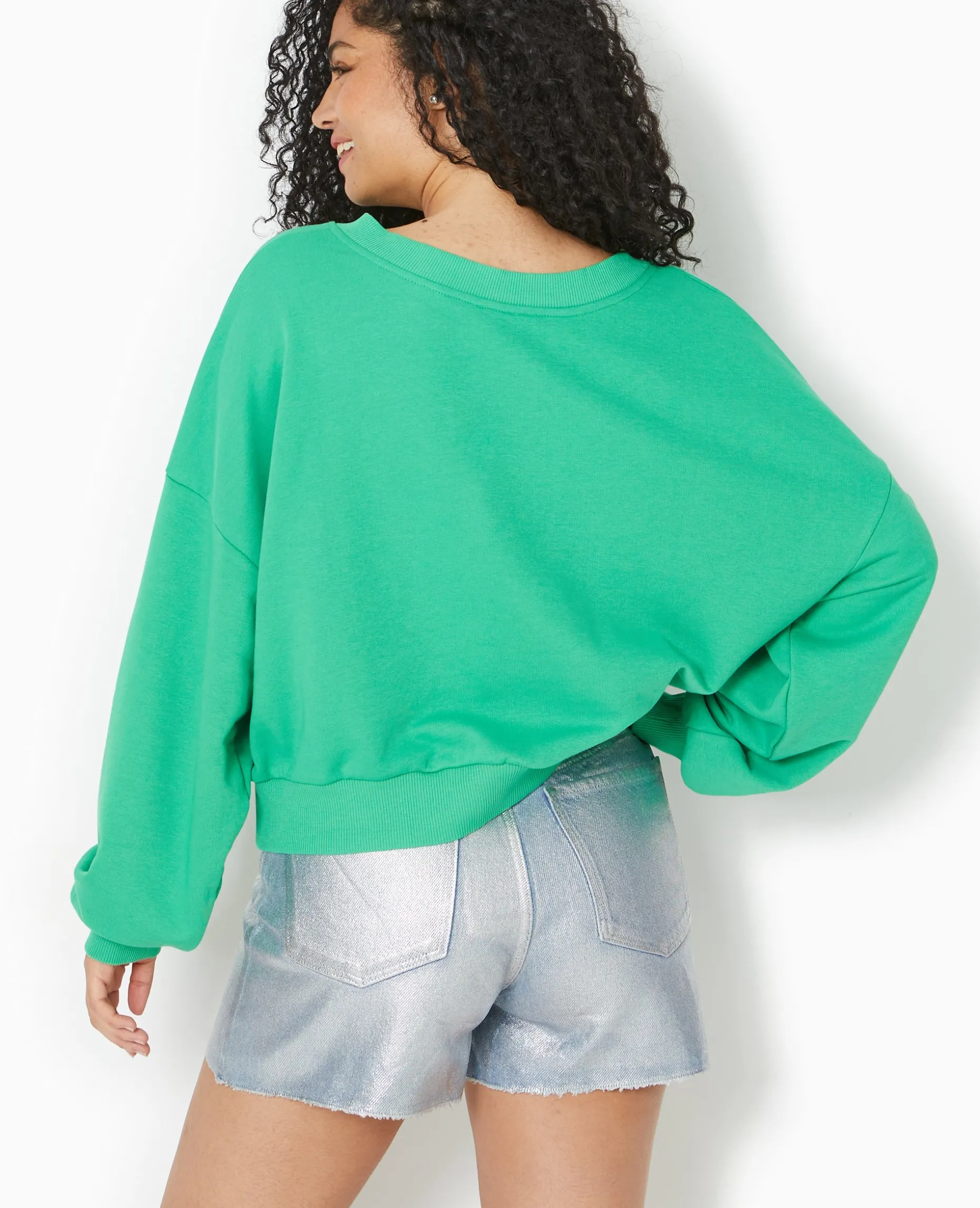 Sweat Grand Col V - Vert