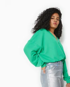 Sweat Grand Col V - Vert