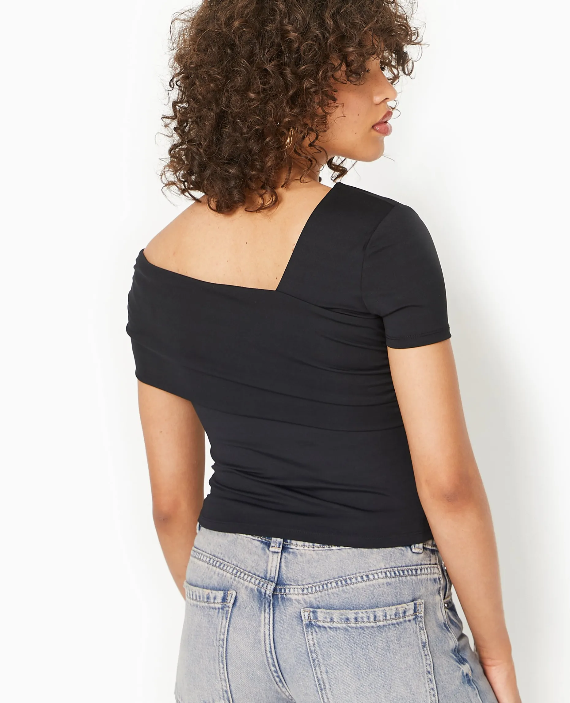 Top Asymétrique One Shoulder - Noir