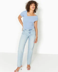 Top Asymétrique One Shoulder - Bleu