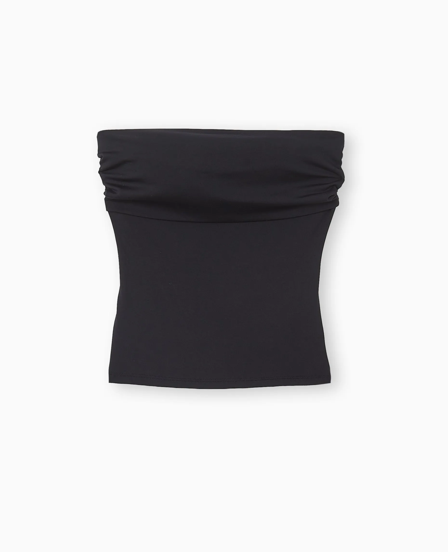 Top Bustier Avec Revers - Noir