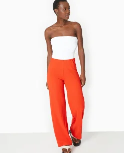 Top Bustier Avec Revers - Blanc