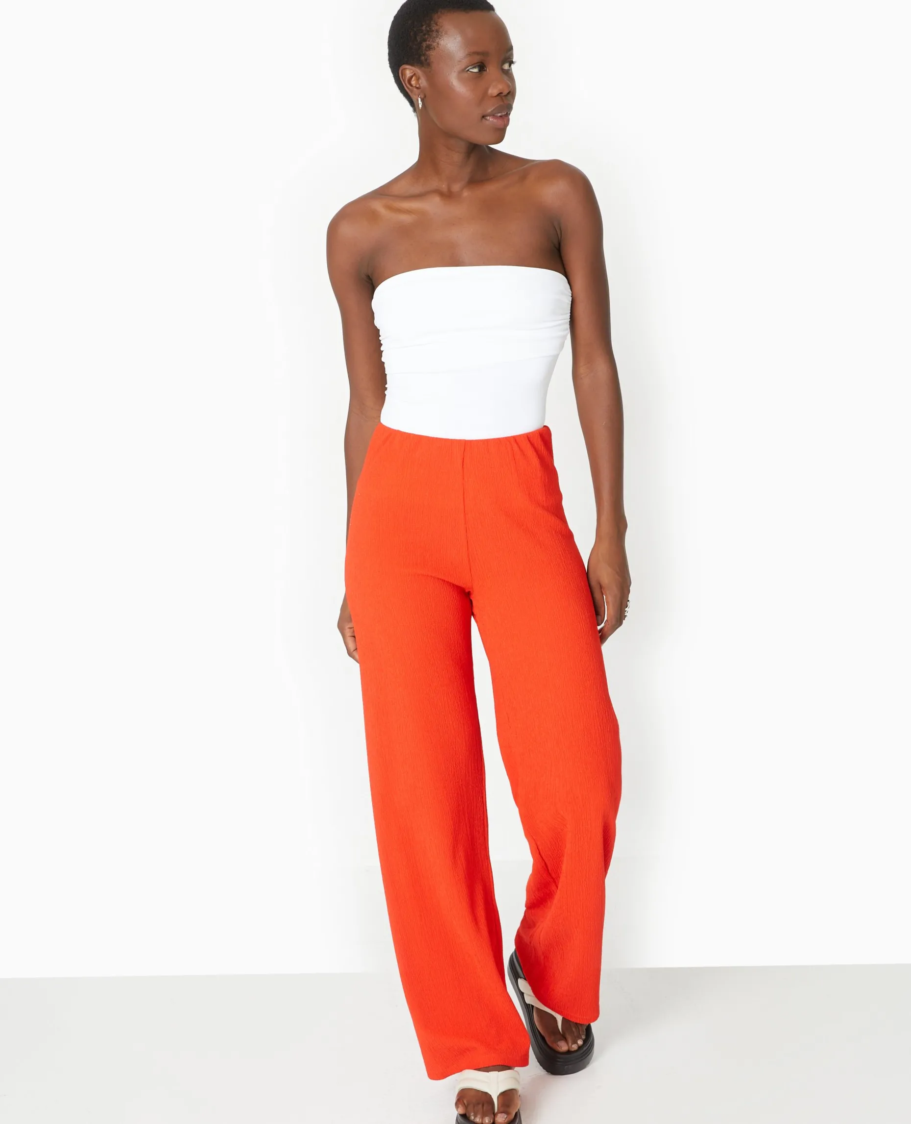 Top Bustier Avec Revers - Blanc
