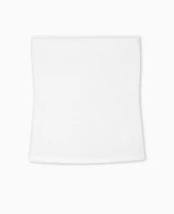Top Bustier Bandeau En Maille - Blanc