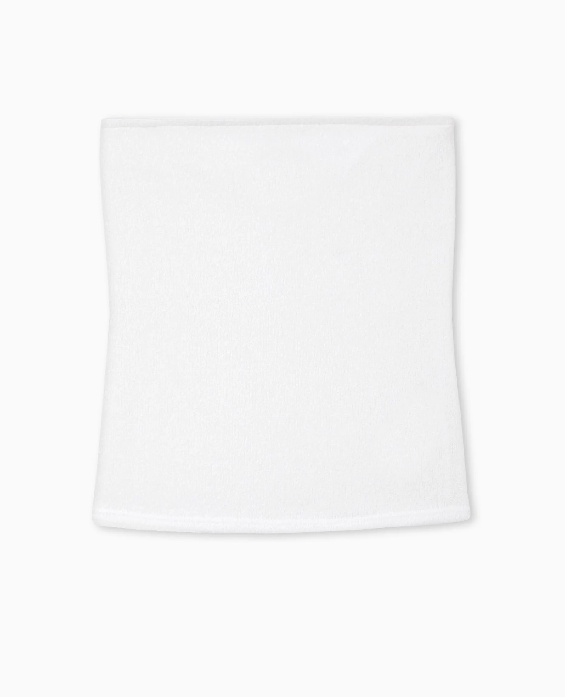Top Bustier Bandeau En Maille - Blanc