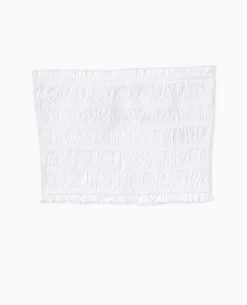 Top Bustier Smocké - Blanc