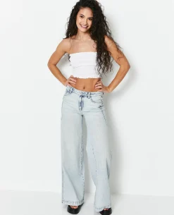 Top Bustier Smocké - Blanc