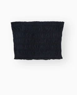Top Bustier Smocké - Noir