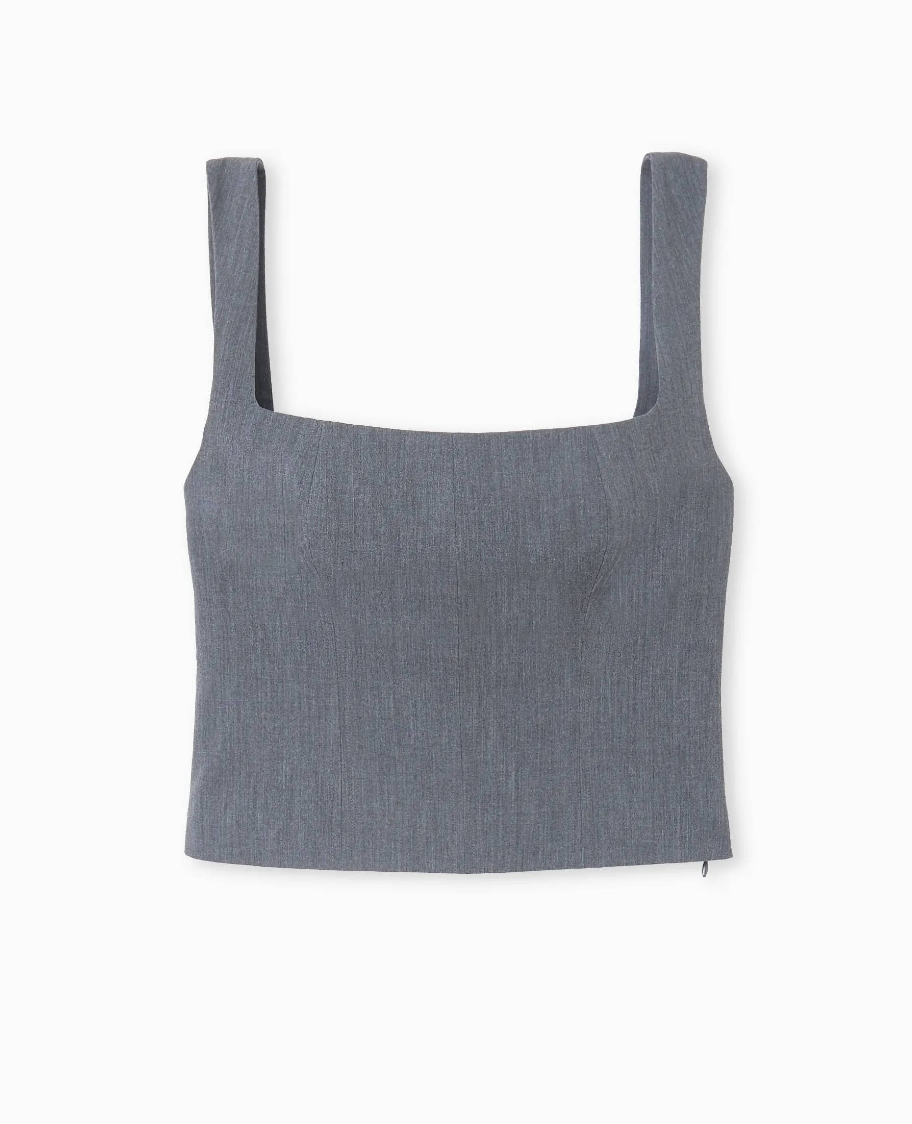 Top City Façon Corset - Gris Foncé