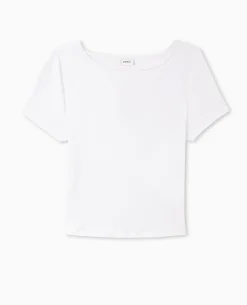 Top Court Avec Cut Out Dos - Blanc