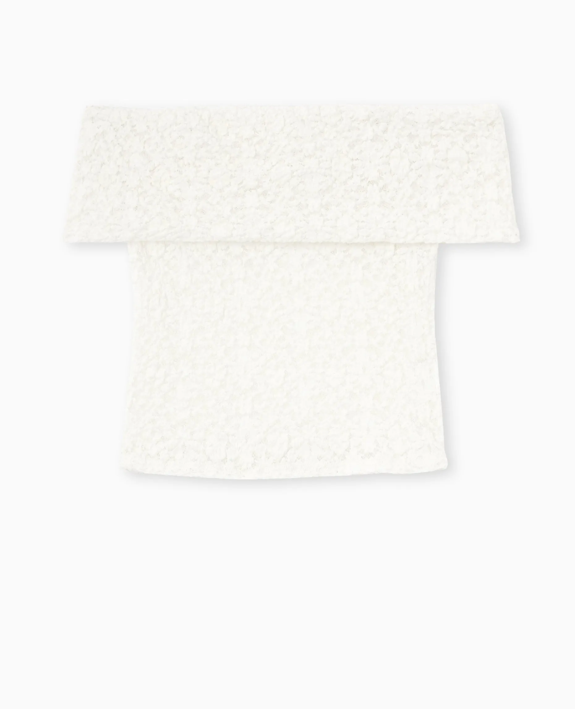 Top En Dentelle Encolure Bardot - Blanc