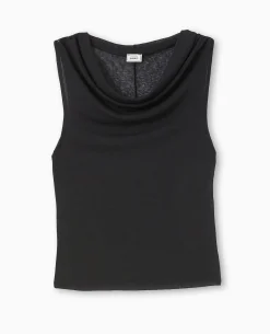 Top En Maille Légè;re Avec Encolure Bénitier - Noir