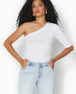 Top One Shoulder Asymétrique - Blanc