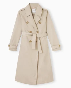 Trench En Toile Avec Ceinture - Beige