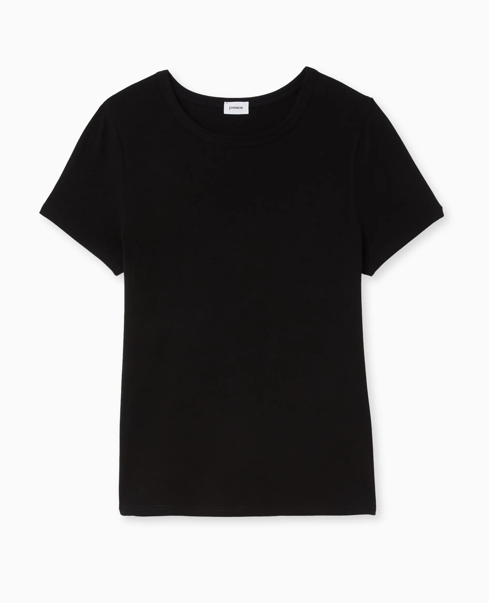 T-shirt Ajusté Manches Courtes - Noir