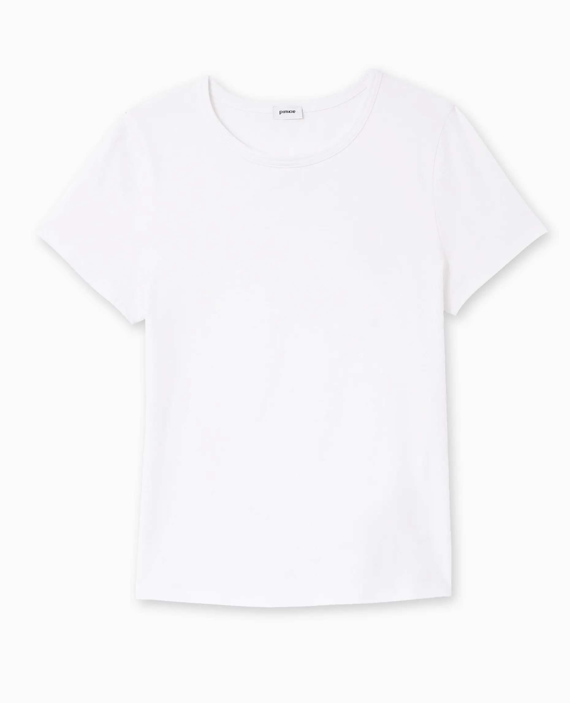 T-shirt Ajusté Manches Courtes - Blanc