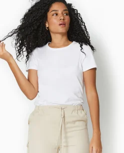 T-shirt Ajusté Manches Courtes - Blanc