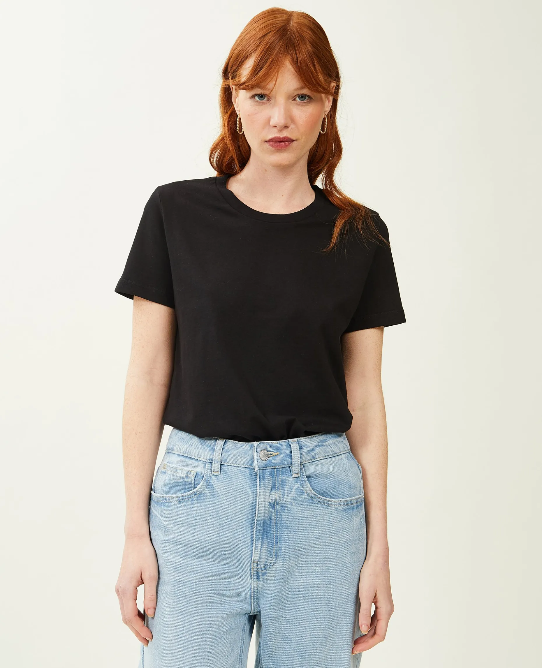 T-shirt Basique Col Rond - Noir