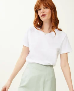 T-shirt Basique Col Rond - Blanc