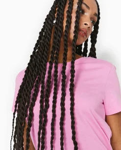 T-shirt Basique Col Rond - Rose