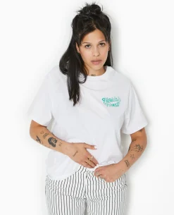 T-shirt Oversize Avec Print Poitrine Et Dos - Blanc