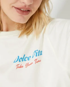 T-shirt Oversize Avec Print Poitrine Et Dos - Blanc