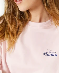 T-shirt Oversize Avec Print Poitrine Et Dos - Rose