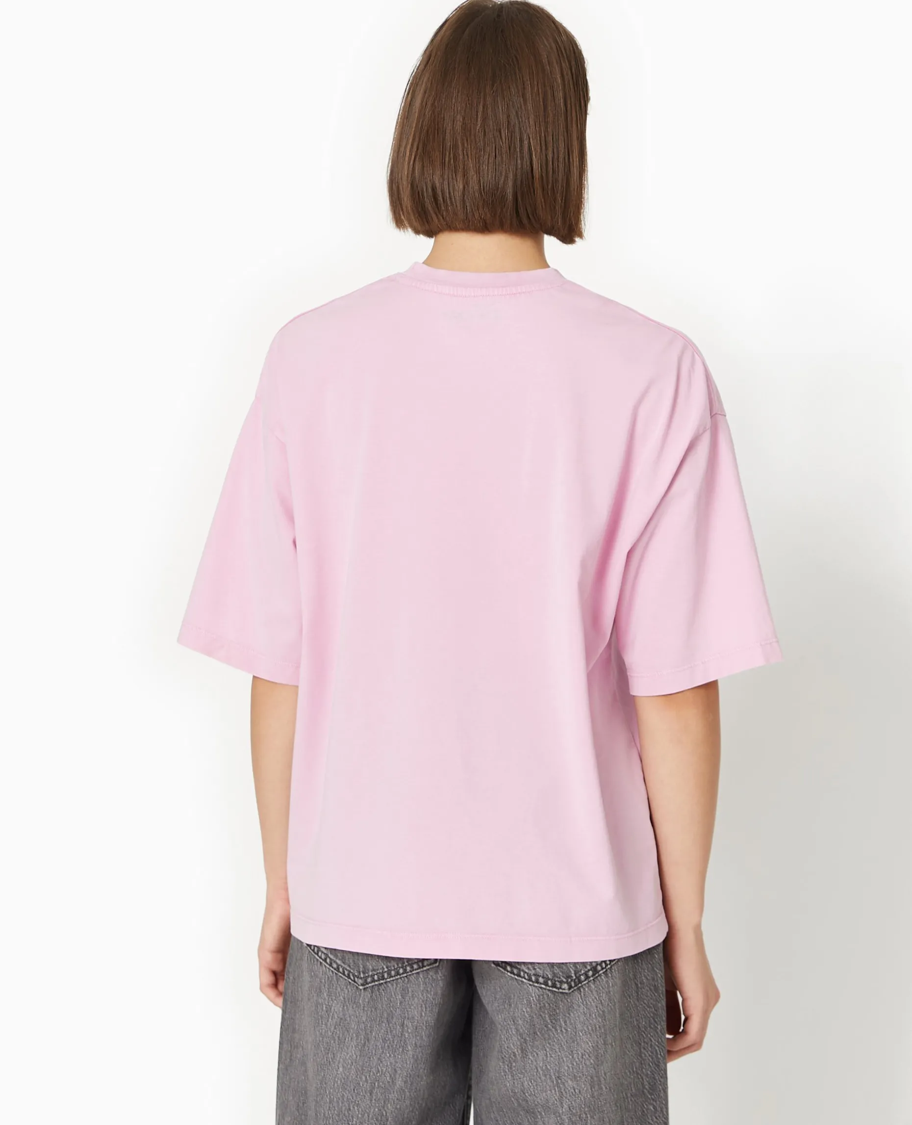 T-shirt Oversize Avec Print STITCH - Rose