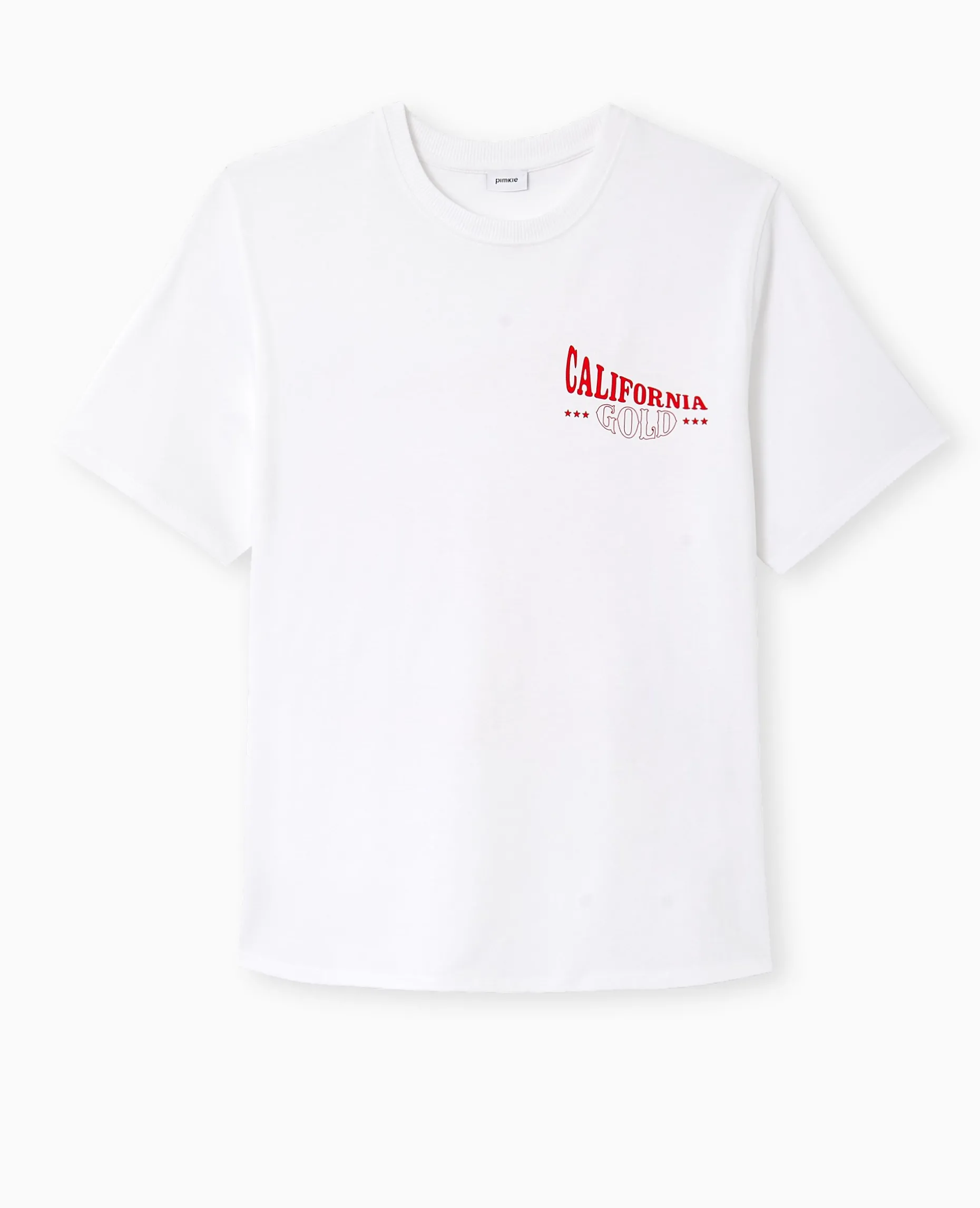 T-shirt Oversize Avec Print Poitrine Et Dos - Blanc