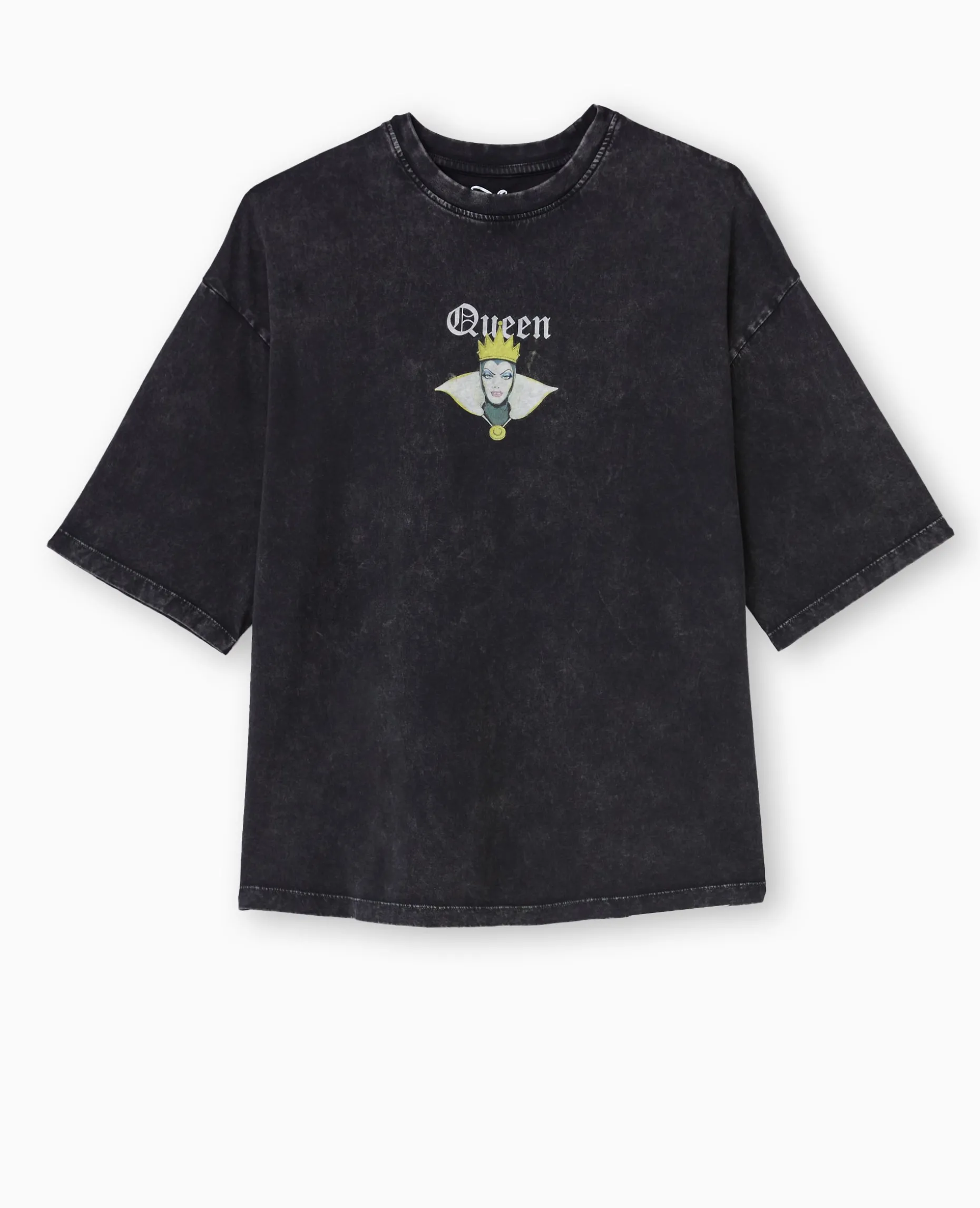 T-shirt Oversize QUEEN De Blanche Neige - Gris