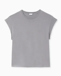 T-shirt Oversize Sans Manches - Gris
