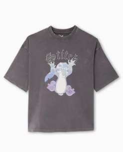 T-shirt Oversize STITCH - Gris Foncé