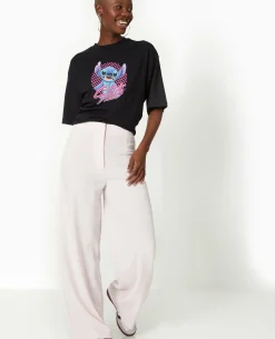 T-shirt Oversize STITCH - Noir