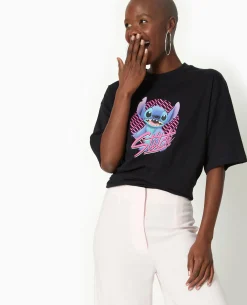 T-shirt Oversize STITCH - Noir