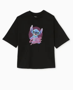 T-shirt Oversize STITCH - Noir