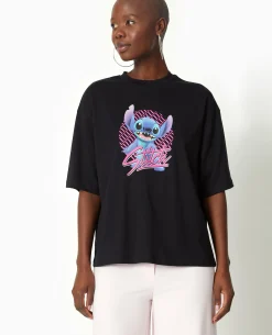 T-shirt Oversize STITCH - Noir