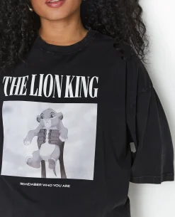 T-shirt Oversize THE LION KING - Noir