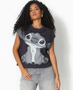 T-shirt Sans Manches STITCH - Gris