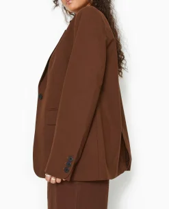 Veste Blazer Droite - Marron
