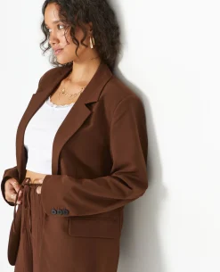 Veste Blazer Droite - Marron