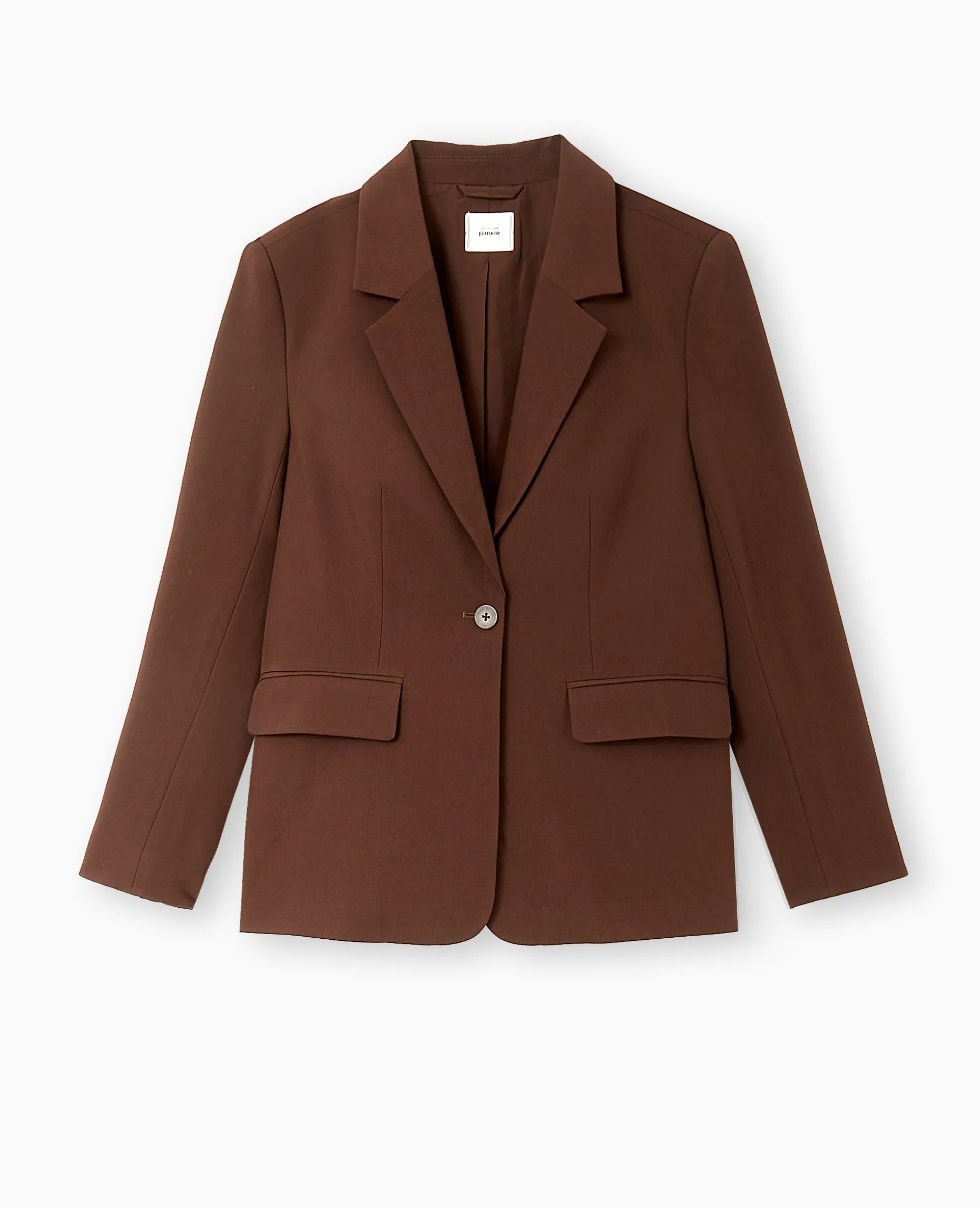 Veste Blazer Droite - Marron