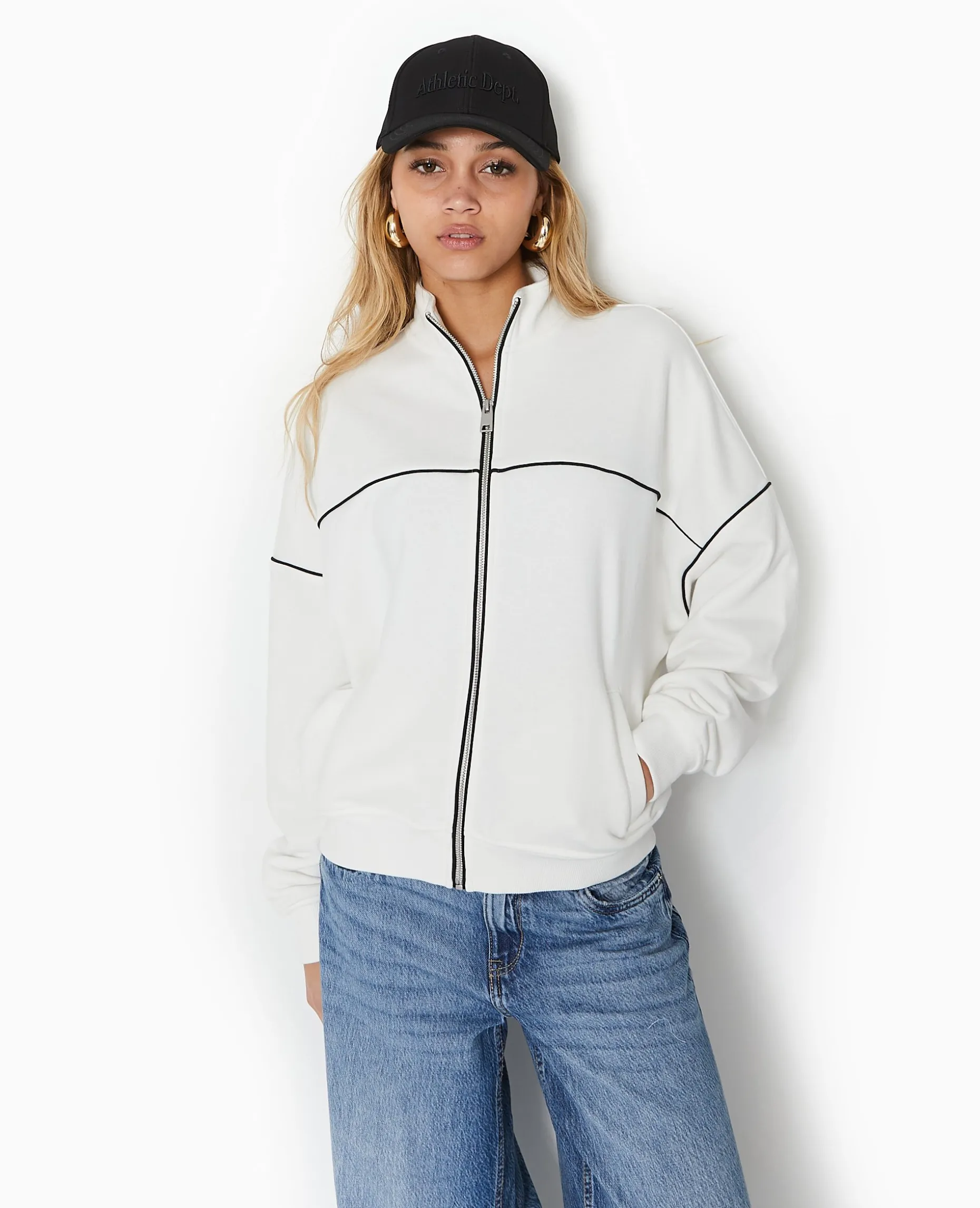 Veste De Survetement En Molleton - Blanc