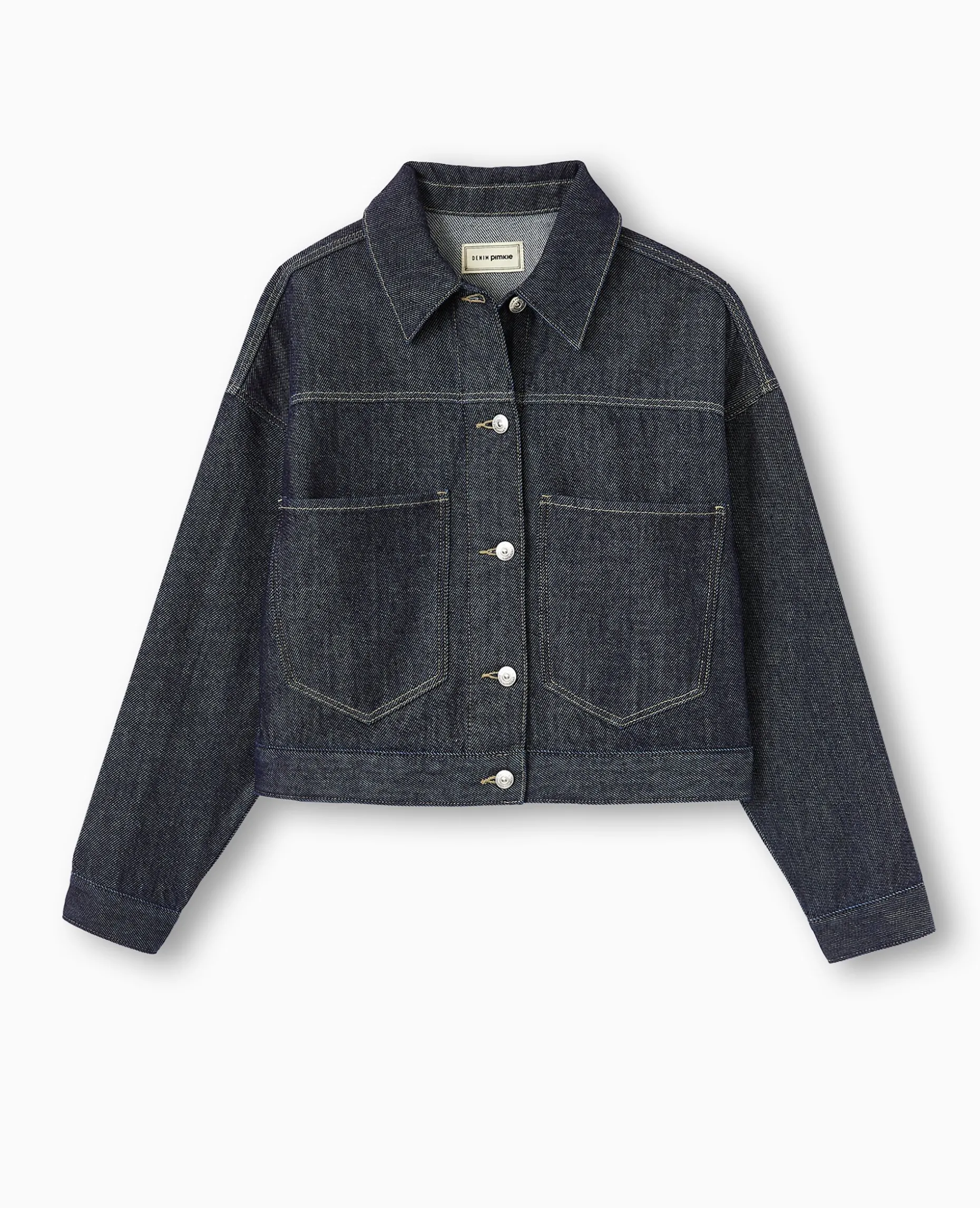 Veste En Jean Courte - Bleu